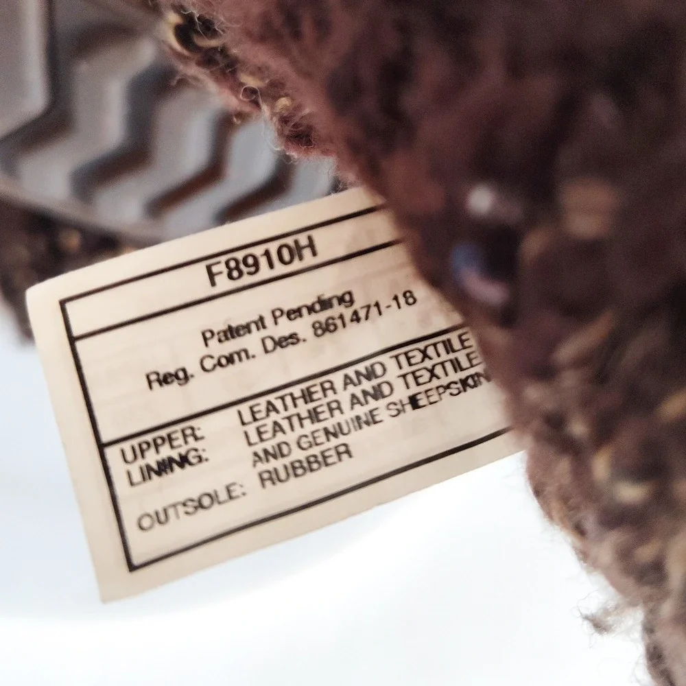 Ugg Boots Knee High Size 6 Cresthaven Knit Shaft Wedge Winter Brown Leather Boho - Picture 9 of 9